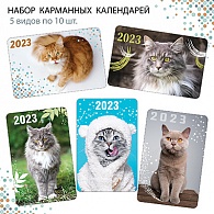 НК-007  Набор календарей 2023 год Котики