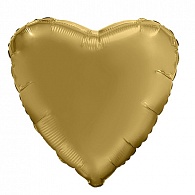 758236  Шар Сердце 19' / Мистик золото