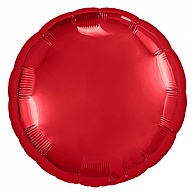 754993  шар надувной круг 18' / красный