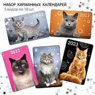 НК-001  Набор календарей 2023 год Котики