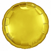 754979  шар надувной круг 18' / золото