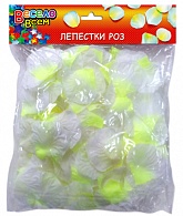 RP-012 Конфетти лепестки роз, лимонный/белый