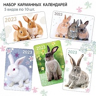 НК-020  Набор календарей 2023 год Кролики