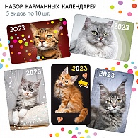 НК-002  Набор календарей 2023 год Котики